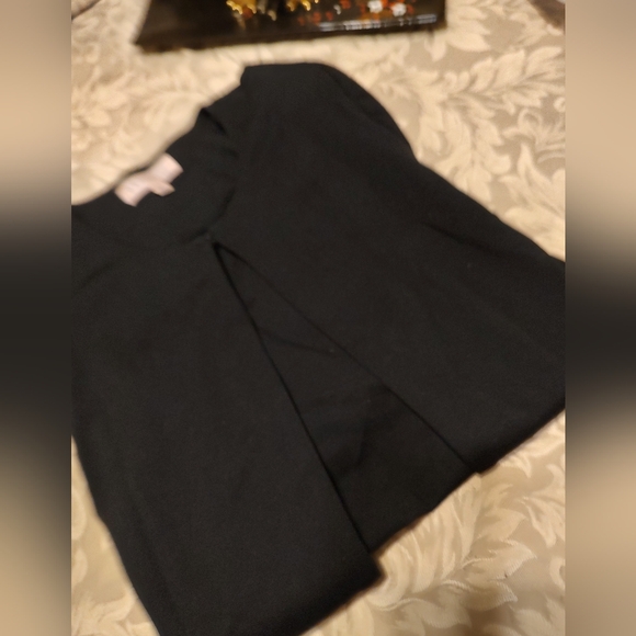 🖤 High Quality Sophisticated Black Long Sleeve Crop Cardigan Jacket - L - Picture 11 of 16